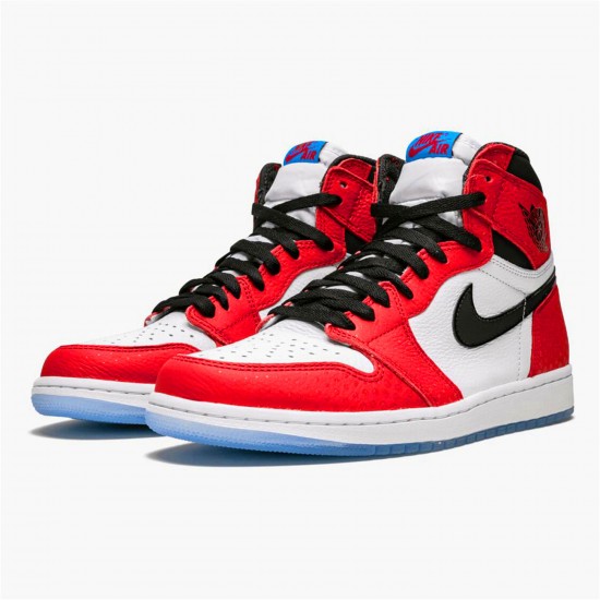 KicksOnFire Jordan 1 Retro High Spider-Man Origin Story Gym Red/Black-White-Photo Blue 555088-602