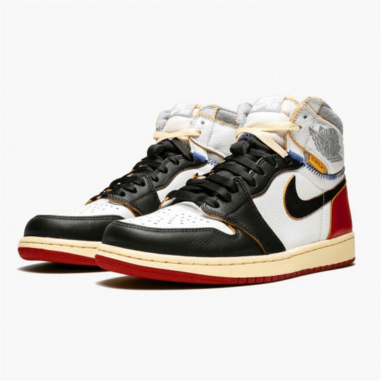 KicksOnFire Jordan 1 Retro High Union Los Angeles Black Toe White/Black-Varsity Red-Wolf Grey BV1300-106