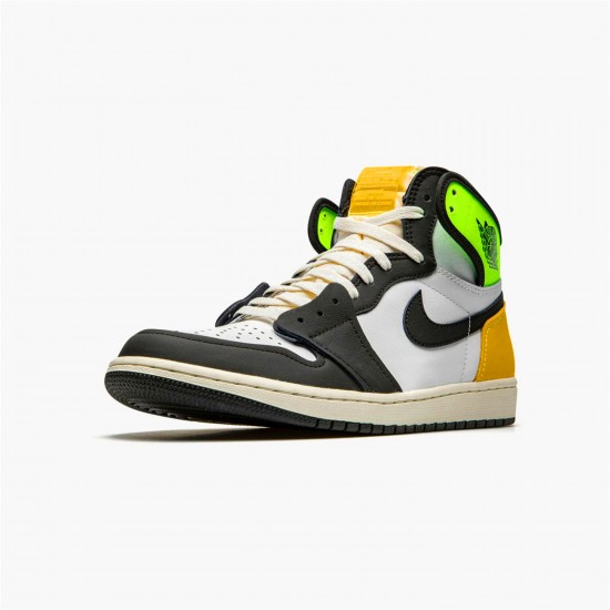 KicksOnFire Jordan 1 Retro High White Black Volt University Gold White/Black-Volt-University Gold 555088-118