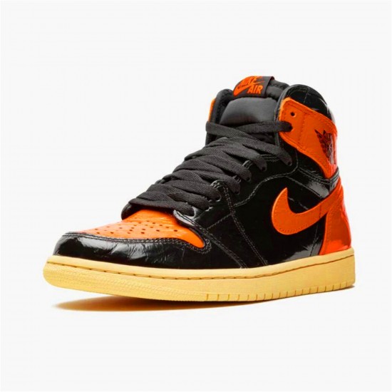 KicksOnFire Jordan 1 Retro High Shattered Backboard 3.0 Black/Pale Vanilla-Starfish 555088-028