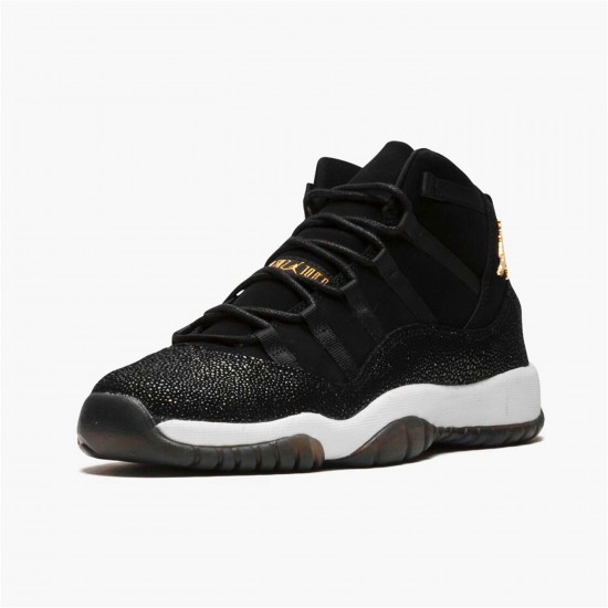 KicksOnFire Jordan 11 Retro Heiress Black Stingray (GS) Black/Metallic Gold-White-Infrared 23 852625-030