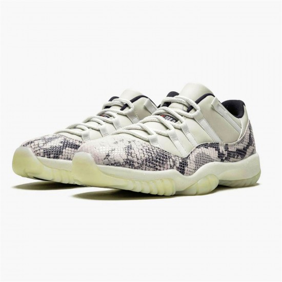 KicksOnFire Jordan 11 Retro Low Snake Light Bone Light Bone/Smoke Grey-White-Black CD6846-002