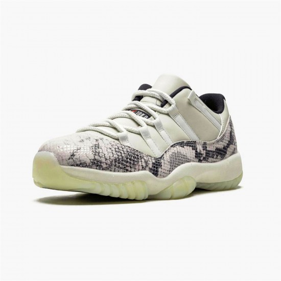 KicksOnFire Jordan 11 Retro Low Snake Light Bone Light Bone/Smoke Grey-White-Black CD6846-002