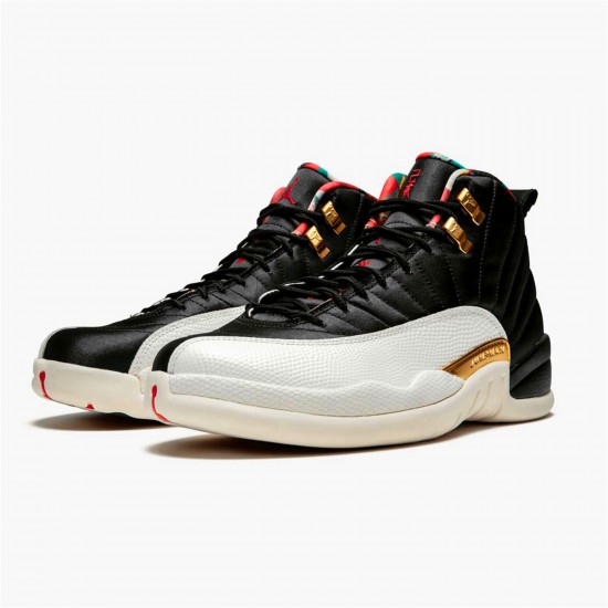 KicksOnFire Jordan 12 Retro Chinese New Year (2019) Black/True Red-Sail-Metallic Gold CI2977-006