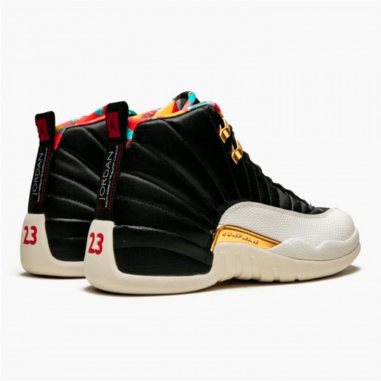 KicksOnFire Jordan 12 Retro Chinese New Year (2019) Black/True Red-Sail-Metallic Gold CI2977-006