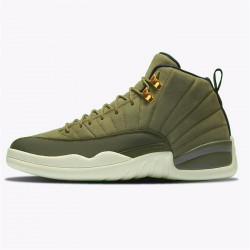 KicksOnFire Jordan 12 Retro Chris Paul Class Of 2003 Olive Canvas/Black-Sail 130690-301