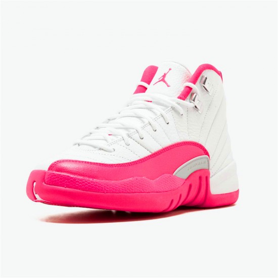 KicksOnFire Jordan 12 Retro Dynamic Pink (GS) white/vivid pink-mtllc silver 510815-109