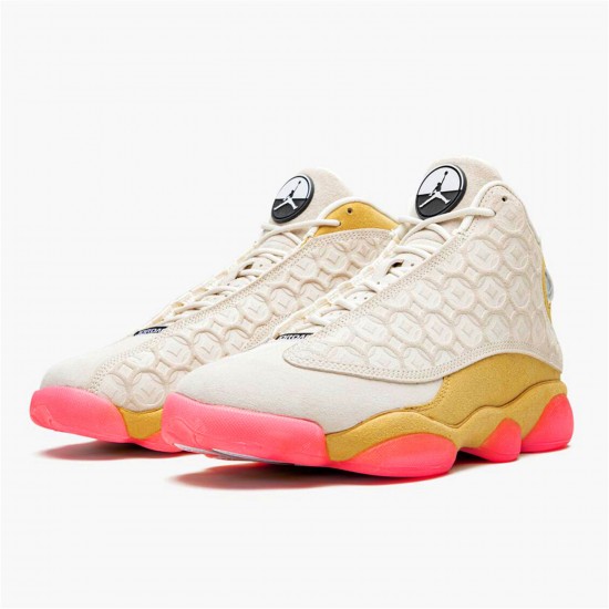 KicksOnFire Jordan 13 Retro Chinese New Year (2020) Pale Ivory/Black-Digital Pink-Club Gold CW4409-100