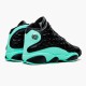 KicksOnFire Jordan 13 Retro Black Island Green Black/Metallic Silver-Island Green 414571-030