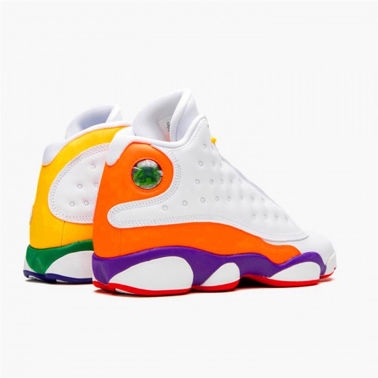 KicksOnFire Jordan 13 Retro Playground (GS) White/Black-Court Purple-Total Orange-Pine Green CV0785-158