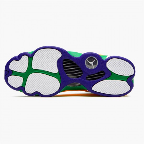 KicksOnFire Jordan 13 Retro Playground (GS) White/Black-Court Purple-Total Orange-Pine Green CV0785-158