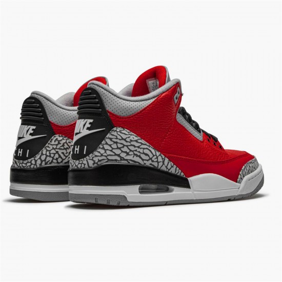 KicksOnFire Jordan 3 Retro Fire Red Cement (Nike Chi) Varsity Red/Varsity Red-Cement Grey CU2277-600