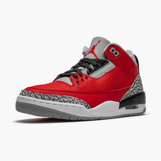 KicksOnFire Jordan 3 Retro Fire Red Cement (Nike Chi) Varsity Red/Varsity Red-Cement Grey CU2277-600