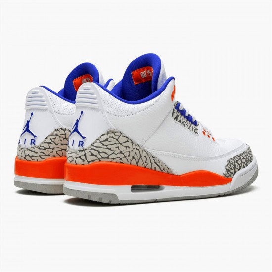 KicksOnFire Jordan 3 Retro Knicks White/Old Royal-University Orange-Tech Grey 136064-148