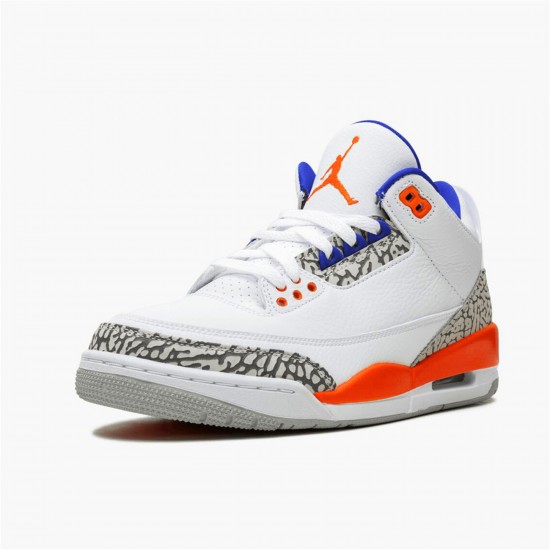 KicksOnFire Jordan 3 Retro Knicks White/Old Royal-University Orange-Tech Grey 136064-148