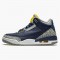 KicksOnFire Jordan 3 Retro Michigan PE Black/University Gold-Cement Grey AJ3-820064