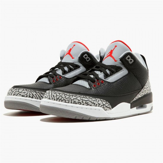 KicksOnFire Jordan 3 Retro Black Cement (2018) Black/Fire Red-Cement Grey-White 854262-001