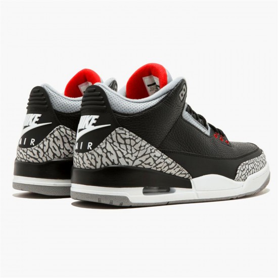 KicksOnFire Jordan 3 Retro Black Cement (2018) Black/Fire Red-Cement Grey-White 854262-001