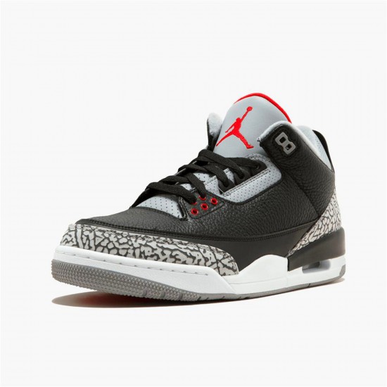 KicksOnFire Jordan 3 Retro Black Cement (2018) Black/Fire Red-Cement Grey-White 854262-001