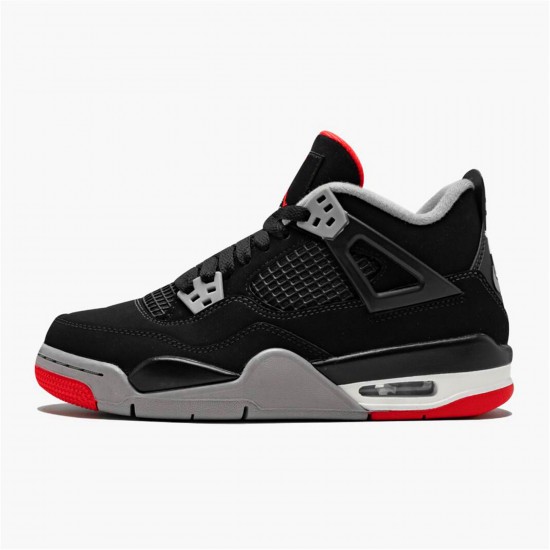 KicksOnFire Jordan 4 Retro Bred (2019) Black/Fire Red-Cement Grey-Summit White 308497-060