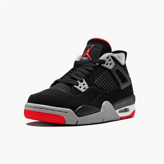 KicksOnFire Jordan 4 Retro Bred (2019) Black/Fire Red-Cement Grey-Summit White 308497-060