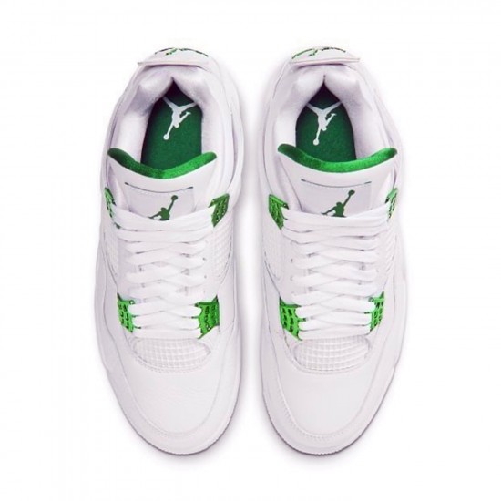 KicksOnFire Jordan 4 Retro Metallic Green White/Metallic Silver-Pine Green CT8527-113