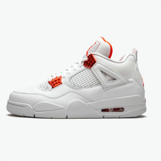 KicksOnFire Jordan 4 Retro Metallic Orange White/Metallic Silver-Team Orange CT8527-118