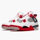 KicksOnFire Jordan 4 Retro Fire Red (2020) White/Black-Tech Grey-Fire Red DC7770-160