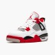 KicksOnFire Jordan 4 Retro Fire Red 2020 (GS) White/Black-Tech Grey-Fire Red 408452-160