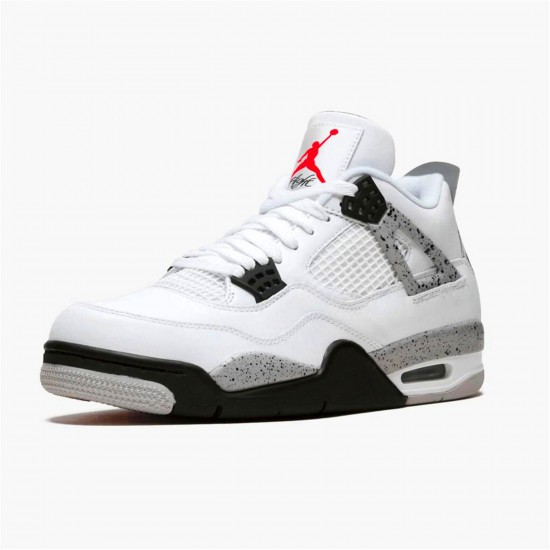 KicksOnFire Jordan 4 Retro White Cement (2016) White/Fire Red-Black-Tech Grey 840606-192