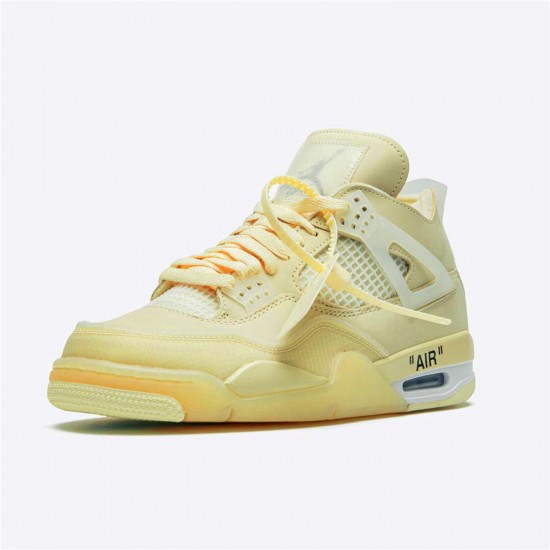 KicksOnFire Jordan 4 Retro Off-White Sail (W) Sail/Muslin-White-Black CV9388-100