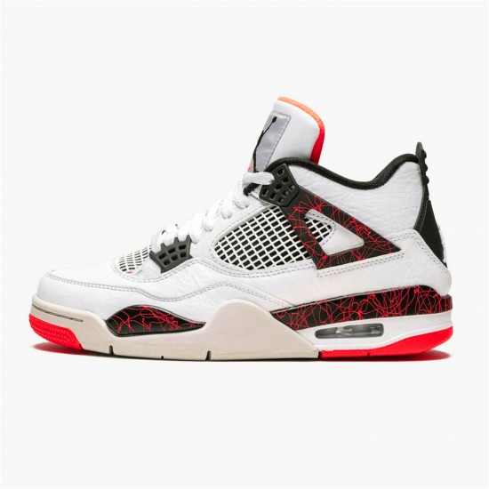 KicksOnFire Jordan 4 Retro Flight Nostalgia White/Black-Bright Crimson-Pale Citron 308497-116