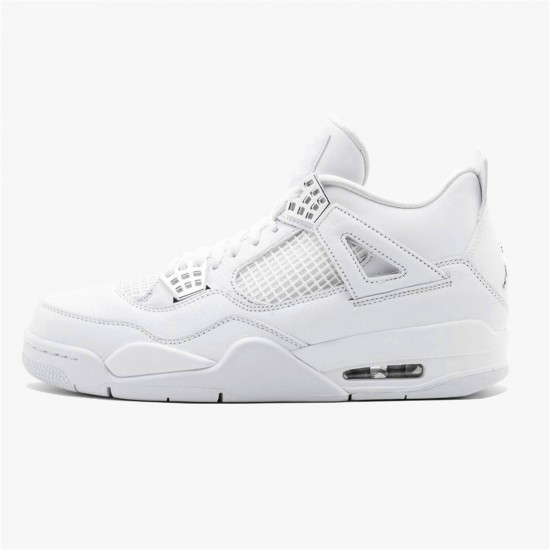 KicksOnFire Jordan 4 Retro Pure Money (2017) White/Metallic Silver-Pure Platinum 308497-100