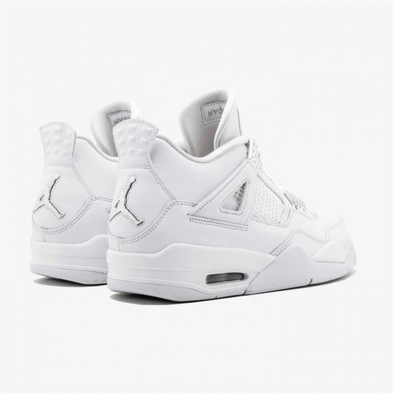 KicksOnFire Jordan 4 Retro Pure Money (2017) White/Metallic Silver-Pure Platinum 308497-100