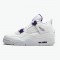 KicksOnFire Jordan 4 Retro Metallic Purple White/Metallic Silver-Court Purple CT8527-115