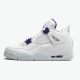 KicksOnFire Jordan 4 Retro Metallic Purple White/Metallic Silver-Court Purple CT8527-115