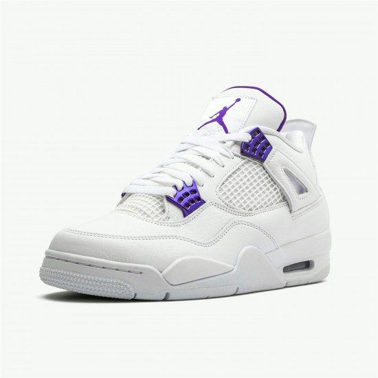 KicksOnFire Jordan 4 Retro Metallic Purple White/Metallic Silver-Court Purple CT8527-115