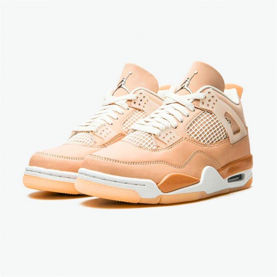 KicksOnFire Jordan 4 Retro Shimmer (W) Shimmer/Bronze Eclipse-Orange Quartz-Metallic Silver DJ0675-200