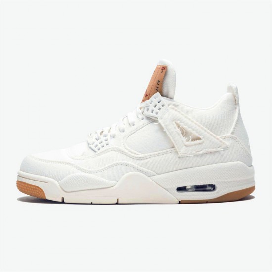 KicksOnFire Jordan 4 Retro Levi's White (Levi's Tag) White/White-White AO2571-100