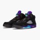 KicksOnFire Jordan 5 Retro Black Grape (2013) Black/New Emerald-Grape Ice 136027-007