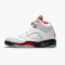 KicksOnFire Jordan 5 Retro Fire Red Silver Tongue (2020) White/Black-Metallic Silver-Fire Red DA1911-102