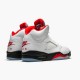 KicksOnFire Jordan 5 Retro Fire Red Silver Tongue (2020) White/Black-Metallic Silver-Fire Red DA1911-102