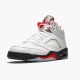 KicksOnFire Jordan 5 Retro Fire Red Silver Tongue (2020) White/Black-Metallic Silver-Fire Red DA1911-102