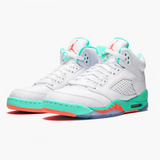 KicksOnFire Jordan 5 Retro Light Aqua (GS) White/Crimson Pulse-Light Aqua-Black 440892-100