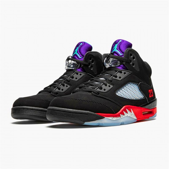 KicksOnFire Jordan 5 Retro Top 3 Black/Fire Red-Grape Ice-New Emerald CZ1786-001