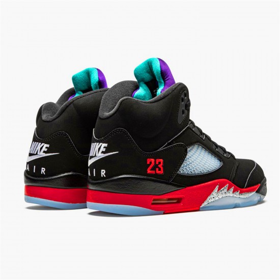 KicksOnFire Jordan 5 Retro Top 3 Black/Fire Red-Grape Ice-New Emerald CZ1786-001