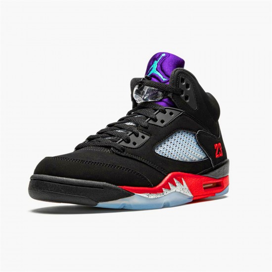 KicksOnFire Jordan 5 Retro Top 3 Black/Fire Red-Grape Ice-New Emerald CZ1786-001