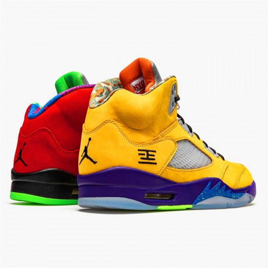 KicksOnFire Jordan 5 Retro What The Varsity Maize/Court Purple-Ghost Green-Solar Orange CZ5725-700