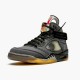 KicksOnFire Jordan 5 Retro Off-White Black Black/Muslin-Fire Red CT8480-001