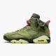 KicksOnFire Jordan 6 Retro Travis Scott Medium Olive/Black-Sail-University Red CN1084-200